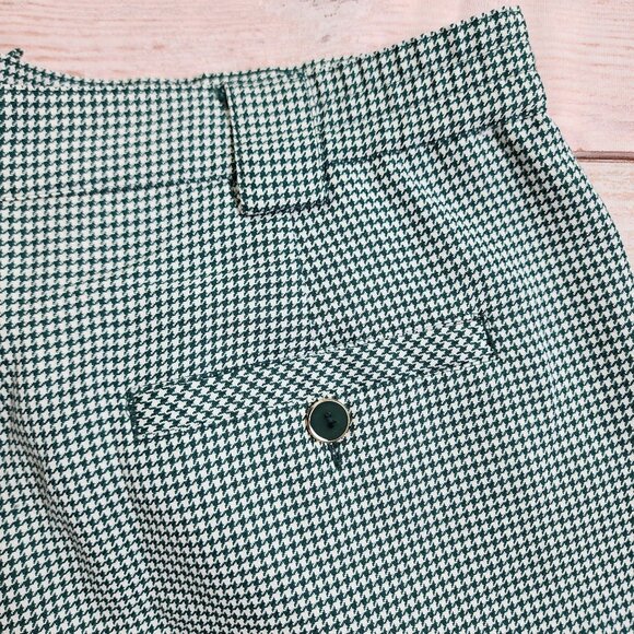 Tail Womens Size 14 Green Houndstooth Golf Shorts With Wailea Maui Embroidery - Picture 8 of 11